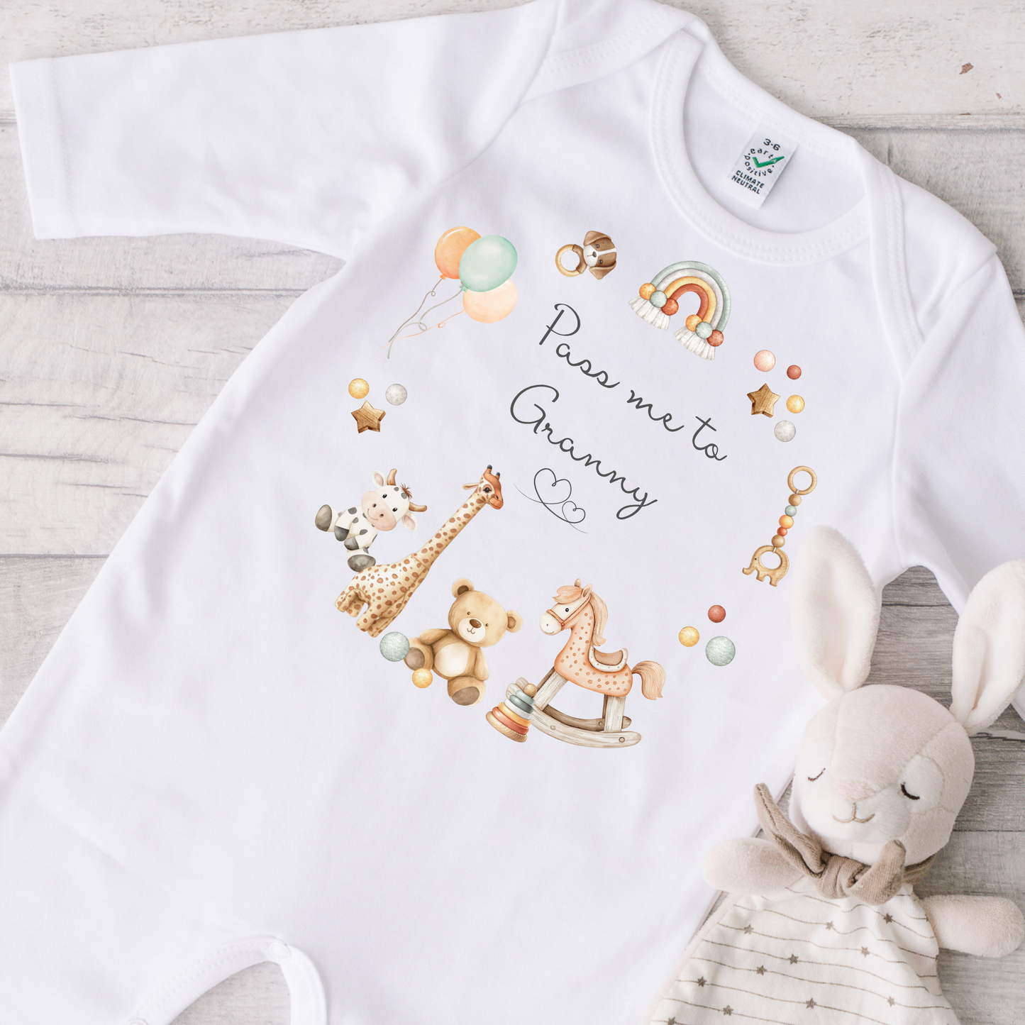 I love my / Pass me to- Grandma, Grandad, Auntie or Uncle - Personalise me