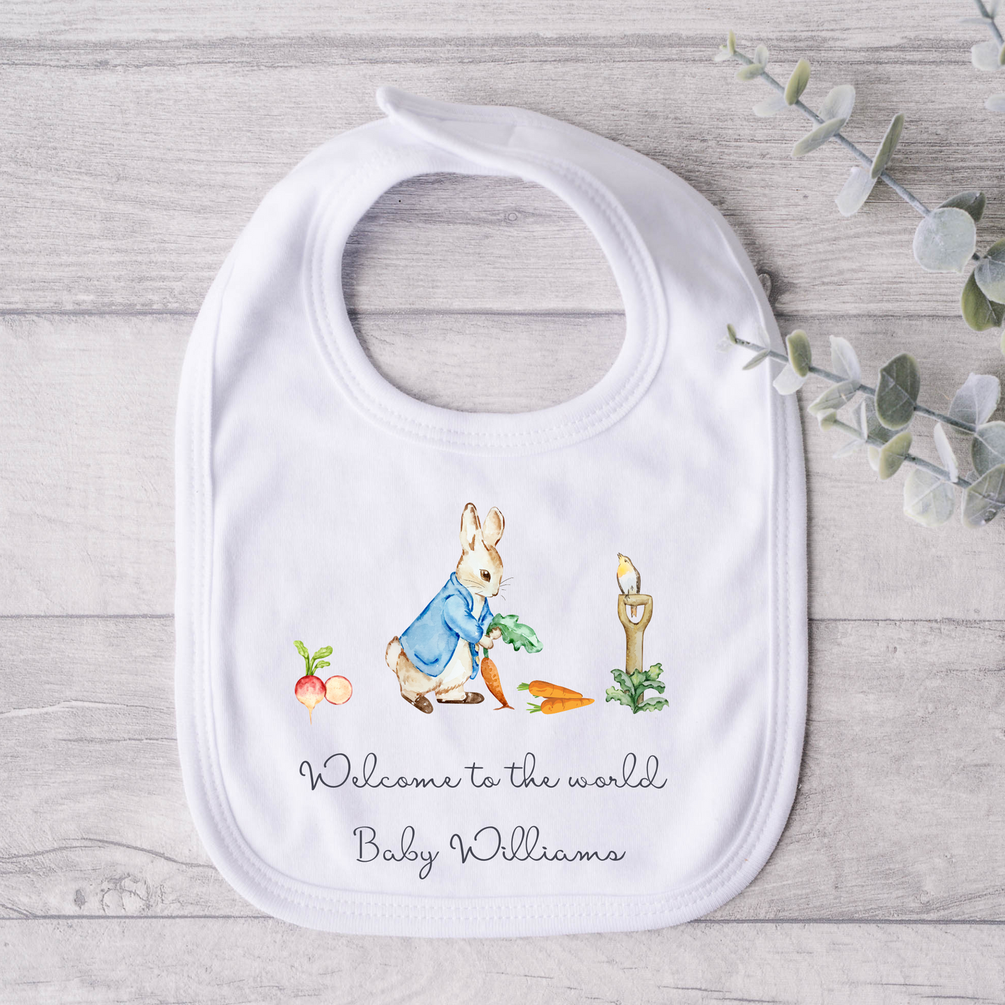 Peter rabbit Bib - Personalise me