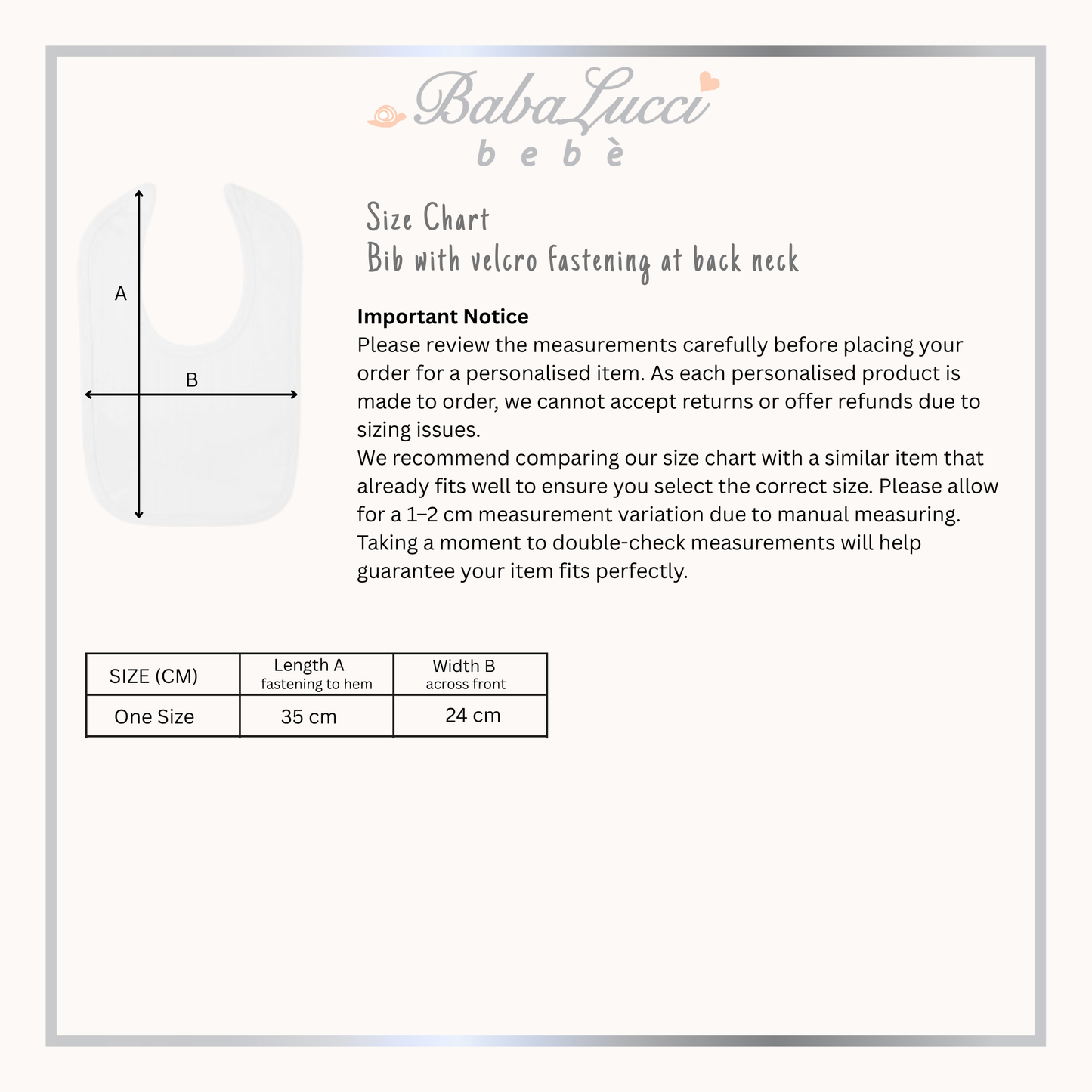 Valentine's Bib - Personalise me