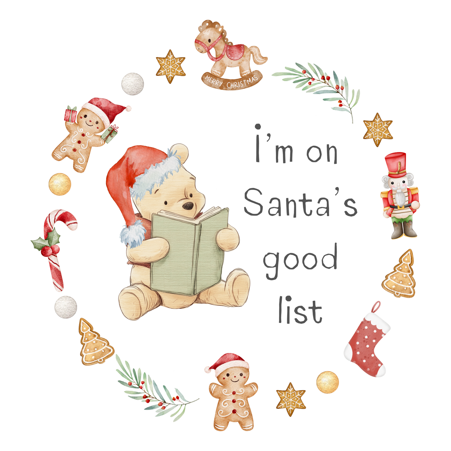 Christmas Pooh Bear Sleepsuit