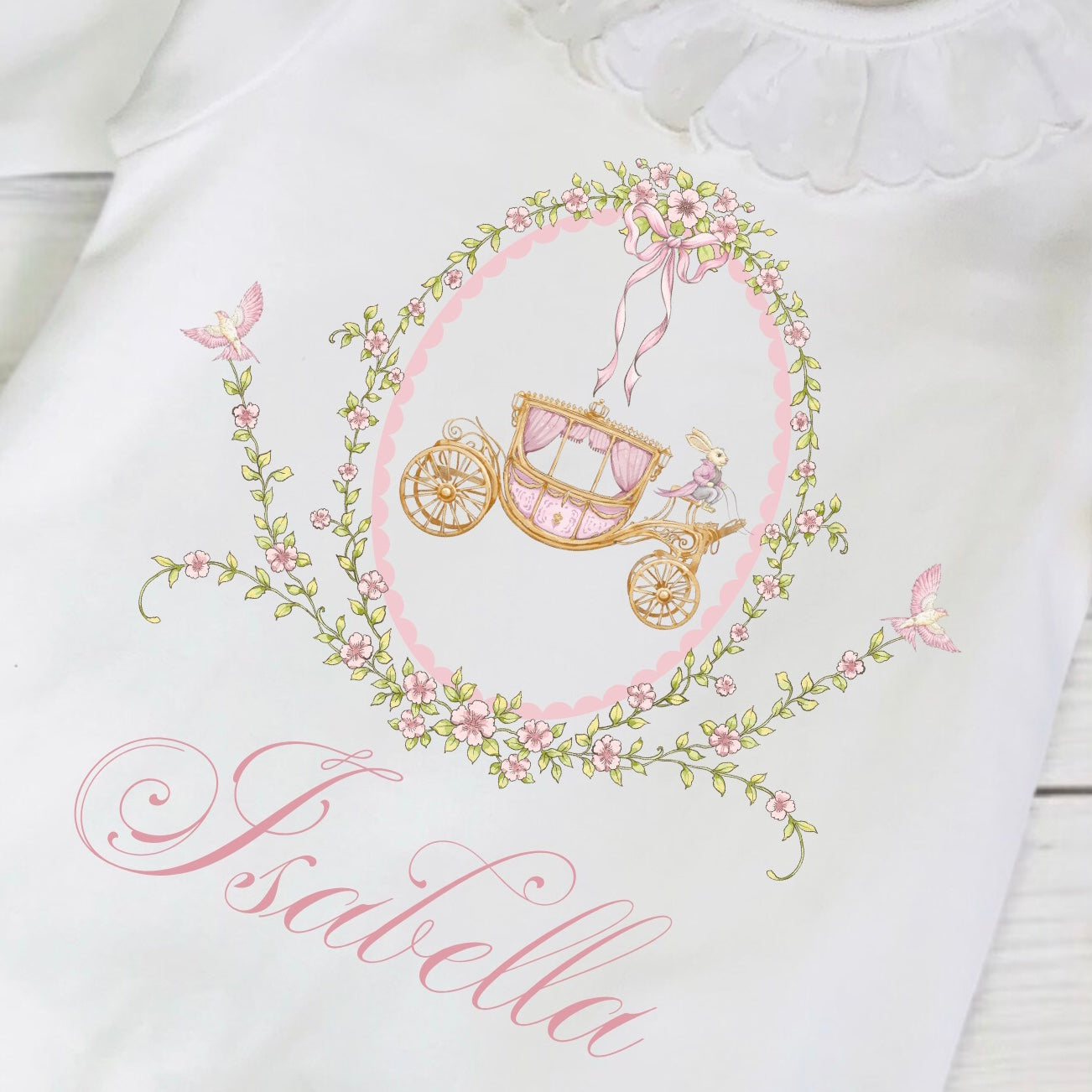 Fairytale Carriage Baby grow - Personalise me