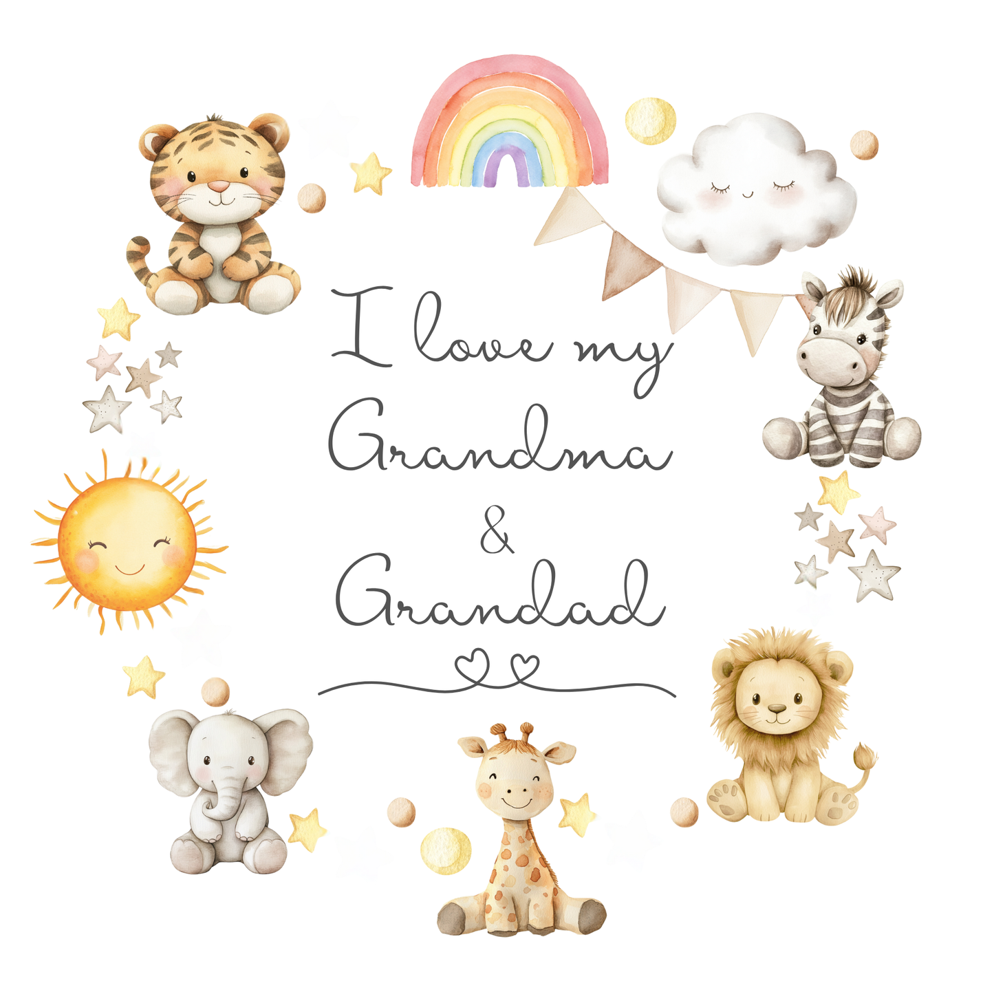 I love my - Auntie, Grandma, Grandad Bodysuit - Personalise me