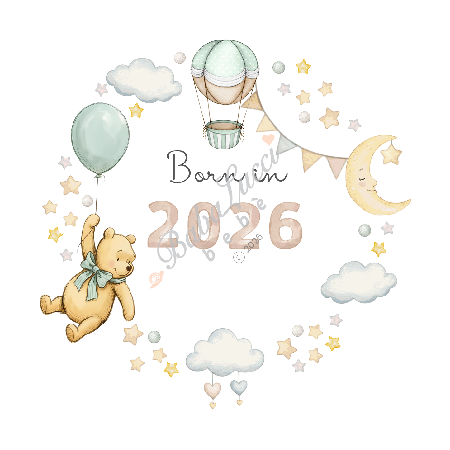 Born in 2026 Sleepsuit - Personalise me