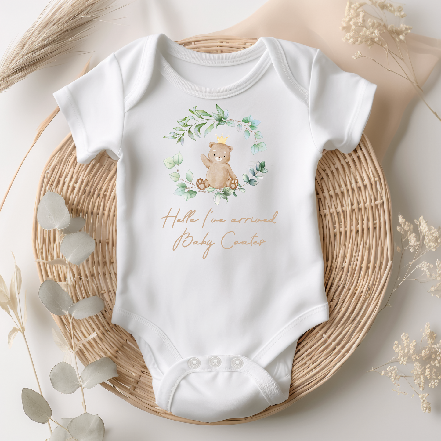 Baby bear body suit - Personalise me