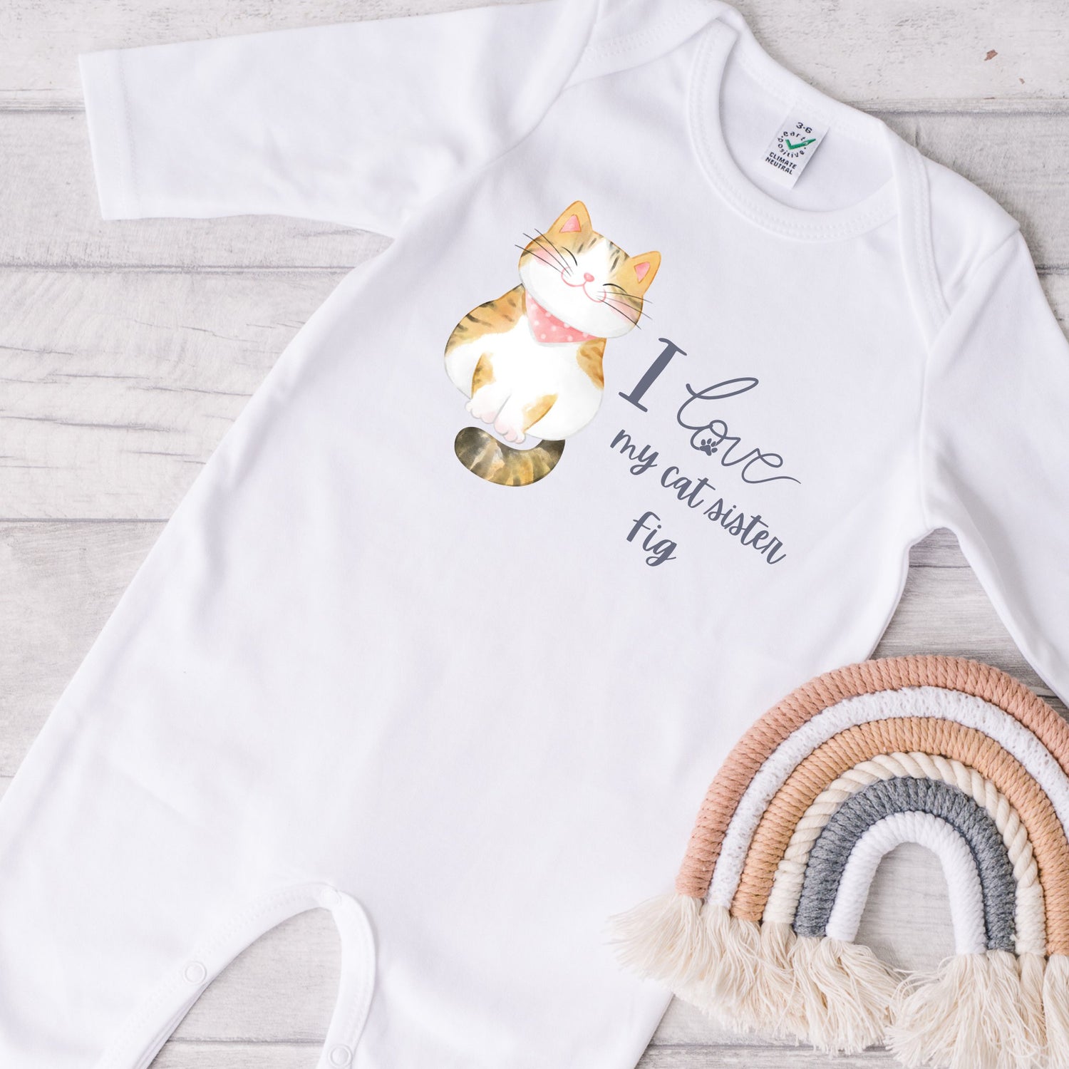 Sleep suits and personalised baby grows