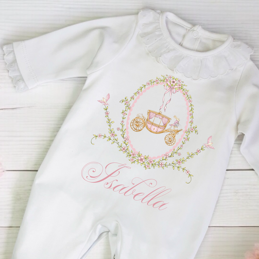 Fairytale Carriage  Baby grow - Personalise me