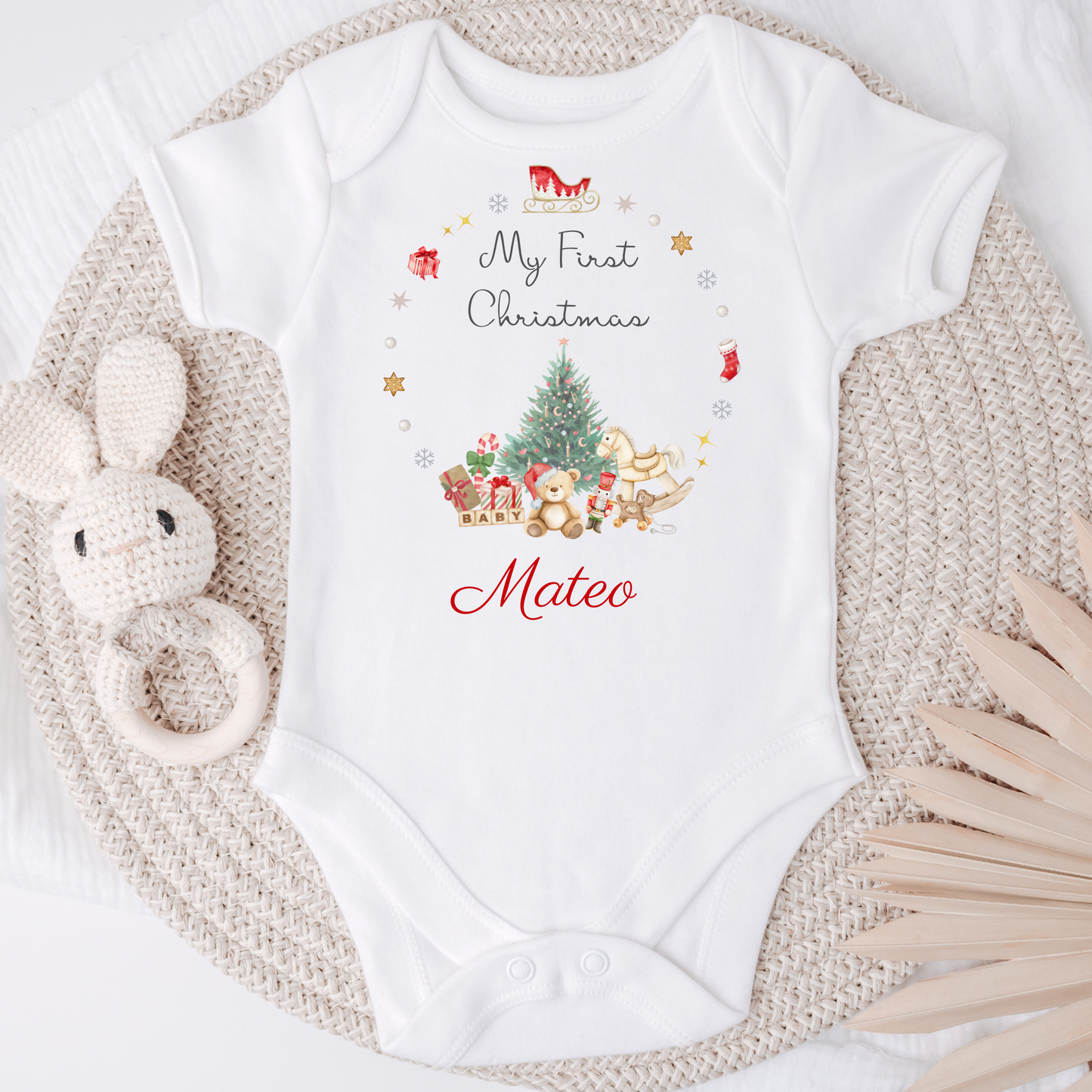 My First Christmas Bodysuit - Personalise me