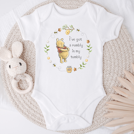 Classic Bear 'I've got a rumbly in my tumbly' Bodysuit