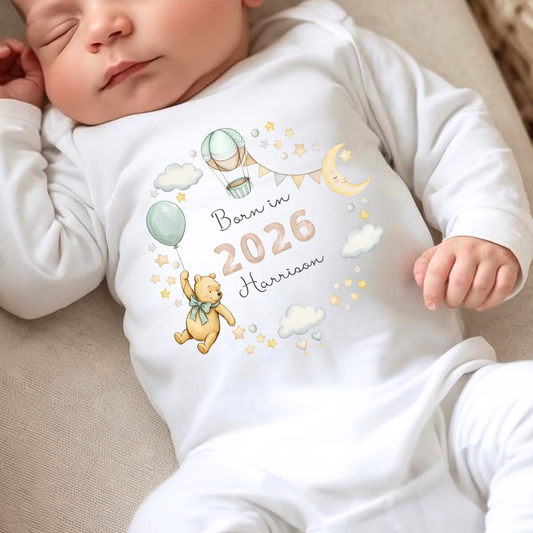 Born in 2026 Sleepsuit - Personalise me