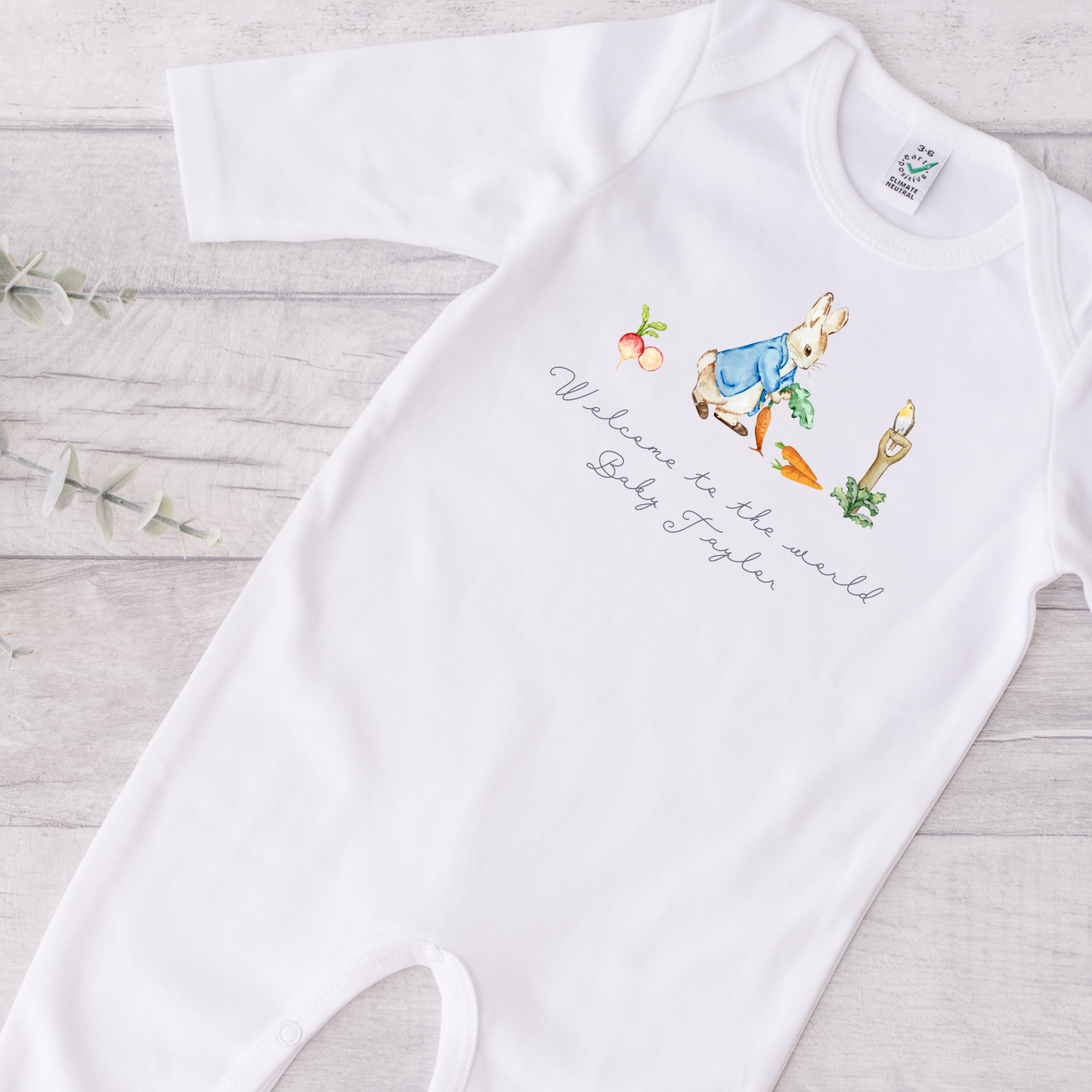 Peter rabbit sleep suit - Personalise me