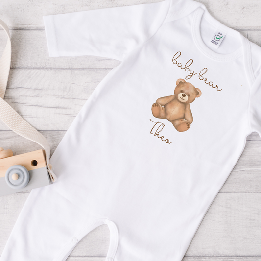 Teddy bear Sleep suit - Personalise me
