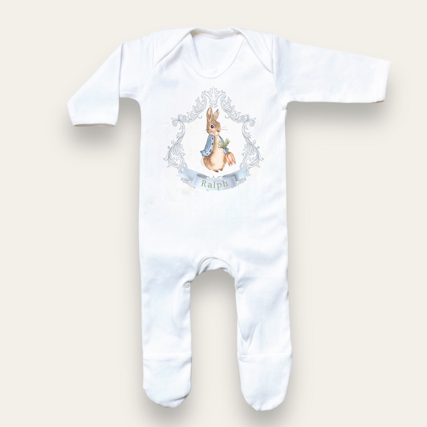 Peter Rabbit Crest Sleepsuit - Personalise me