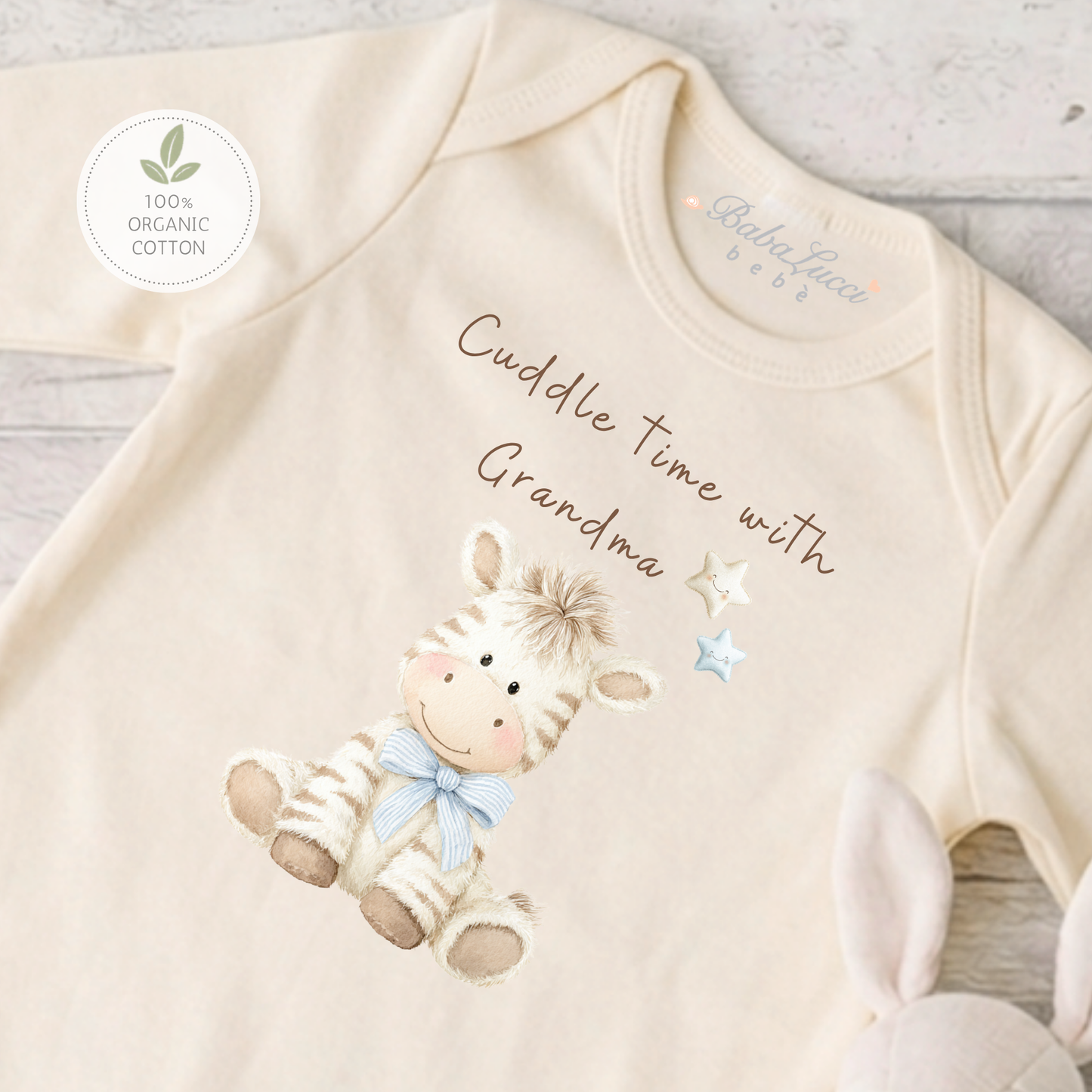 Cuddle Time Zebra Sleepsuit - Personalise Me