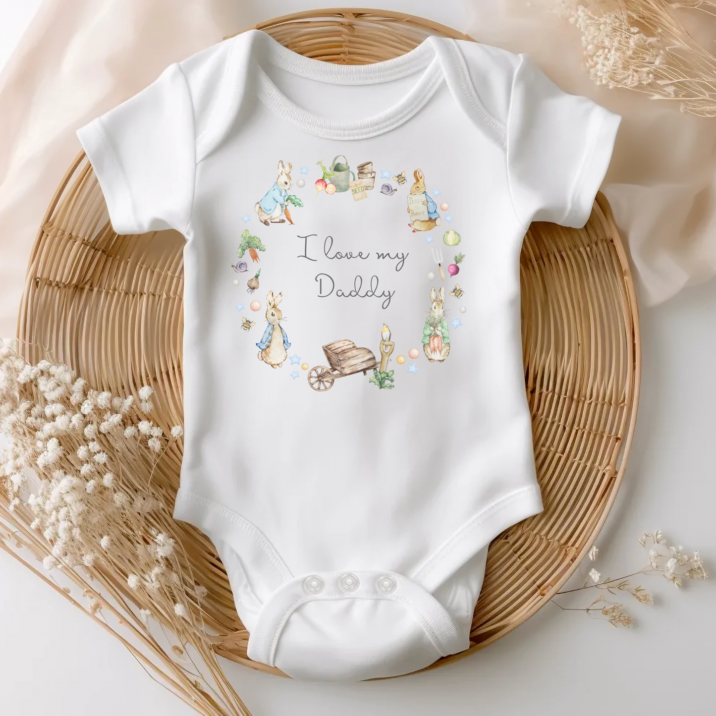 Peter rabbit I love my Mummy / Daddy Bodysuit - Personalise me
