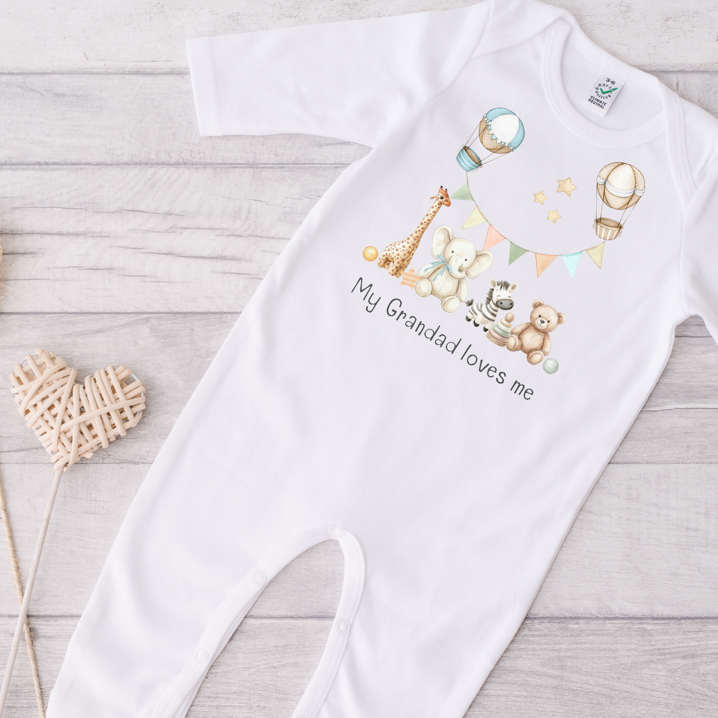 My Grandma loves me Sleepsuit - Personalise me