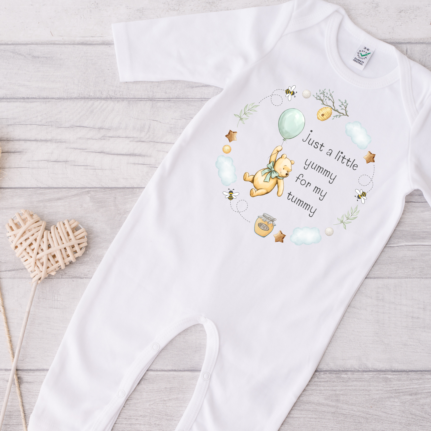 A little yummy for my tummy Sleepsuit