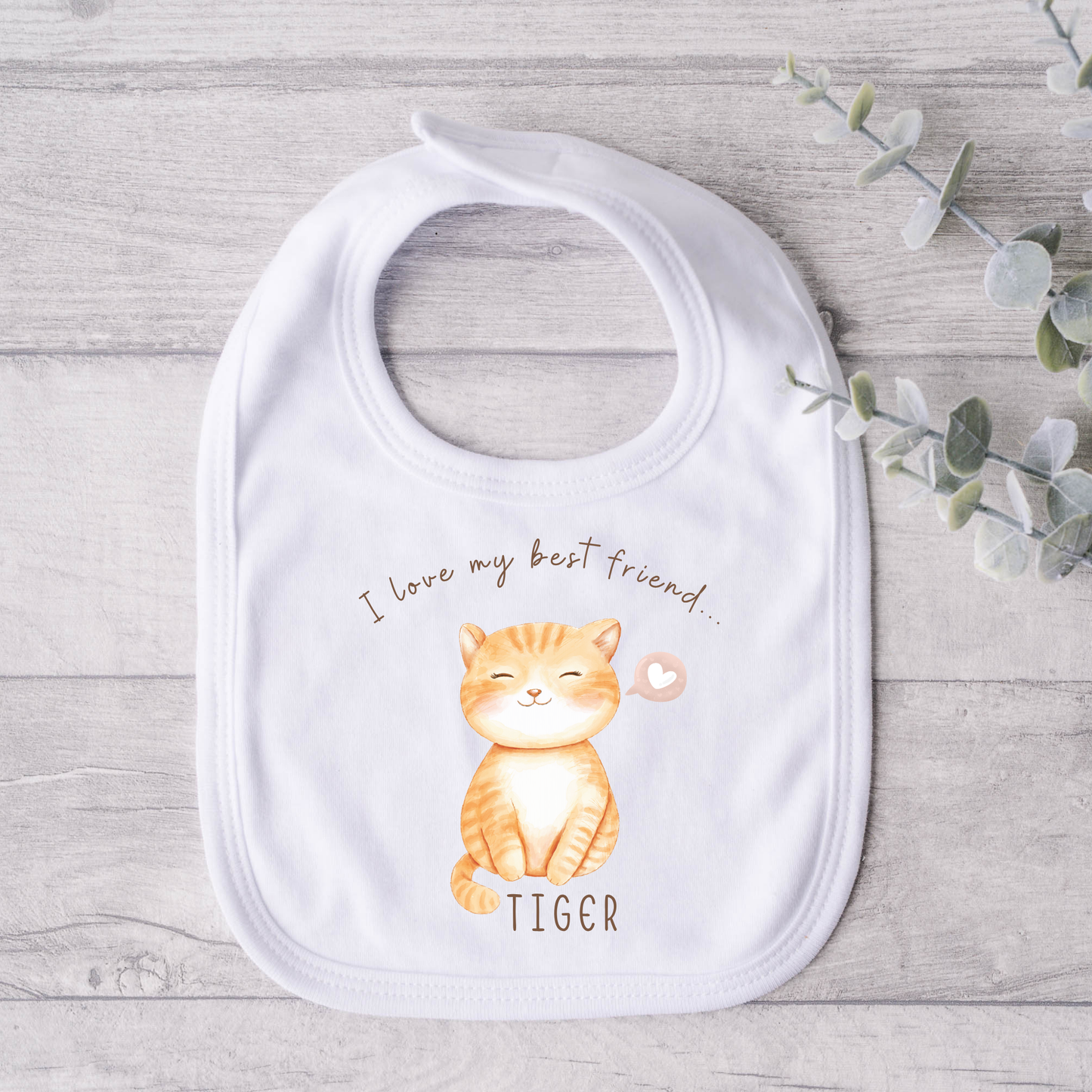 Personalised Cat Name Bib