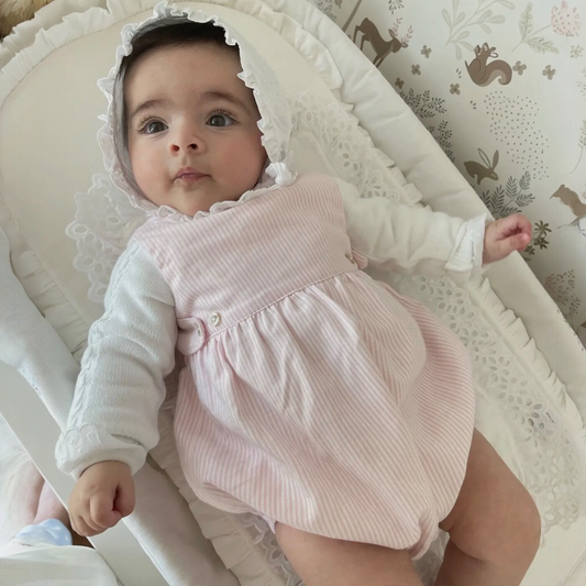 Baby Romper - Pink stripe