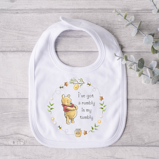 Unisex Pooh Bear Bib - Personalise me