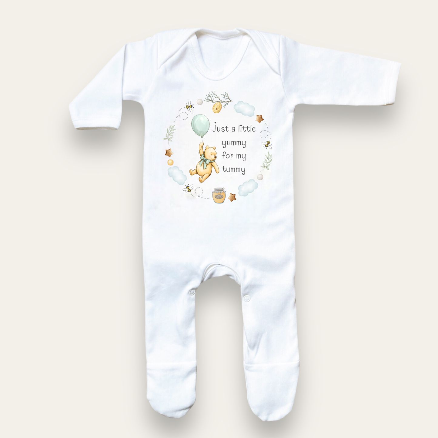 A little yummy for my tummy Sleepsuit