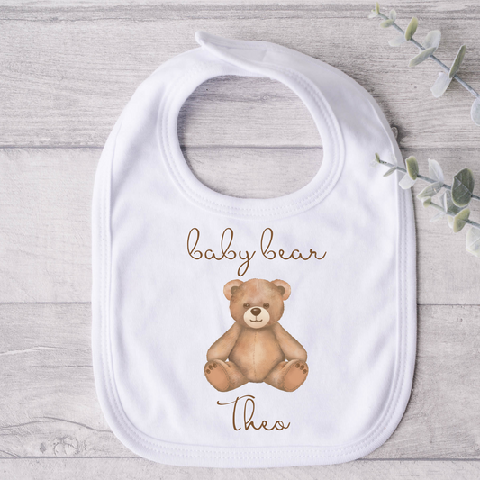 Teddy Bear Bib - Personalise me