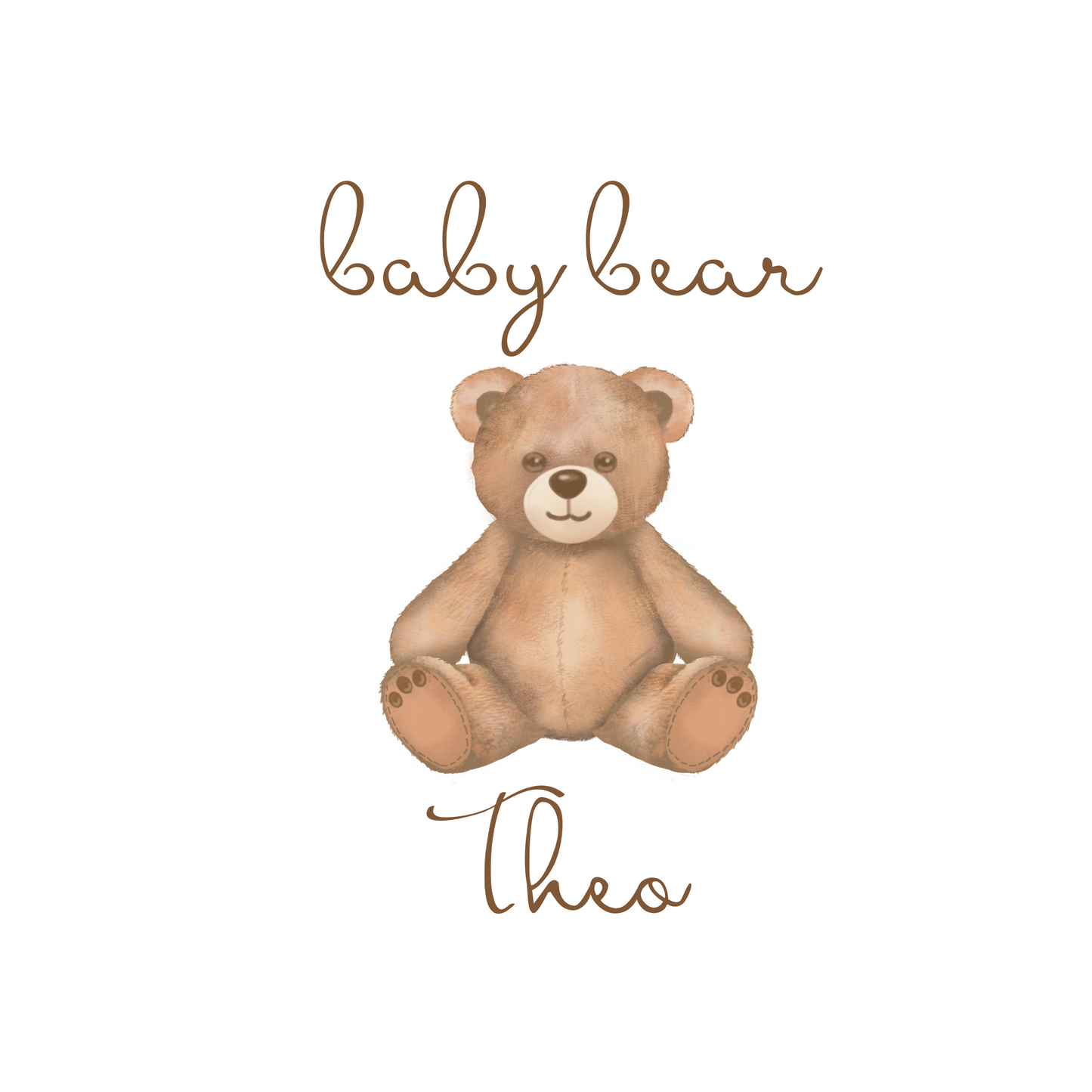 Teddy Bear Bib - Personalise me