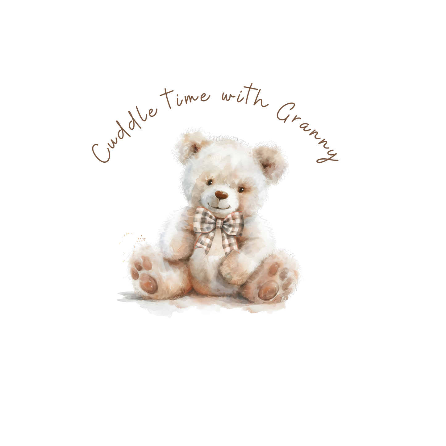 Cuddle time with - Grandma, Grandad, Auntie etc Sleepsuit - Personalise me