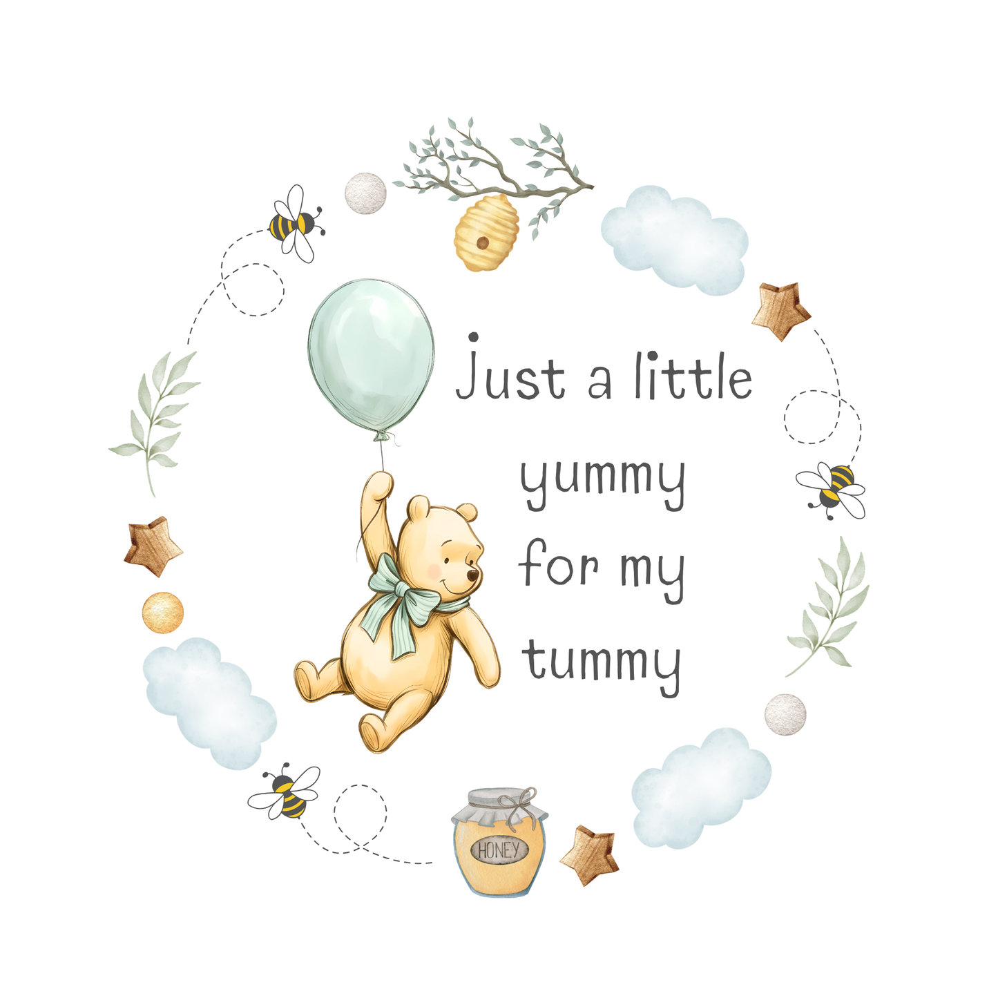 A little yummy for my tummy Sleepsuit