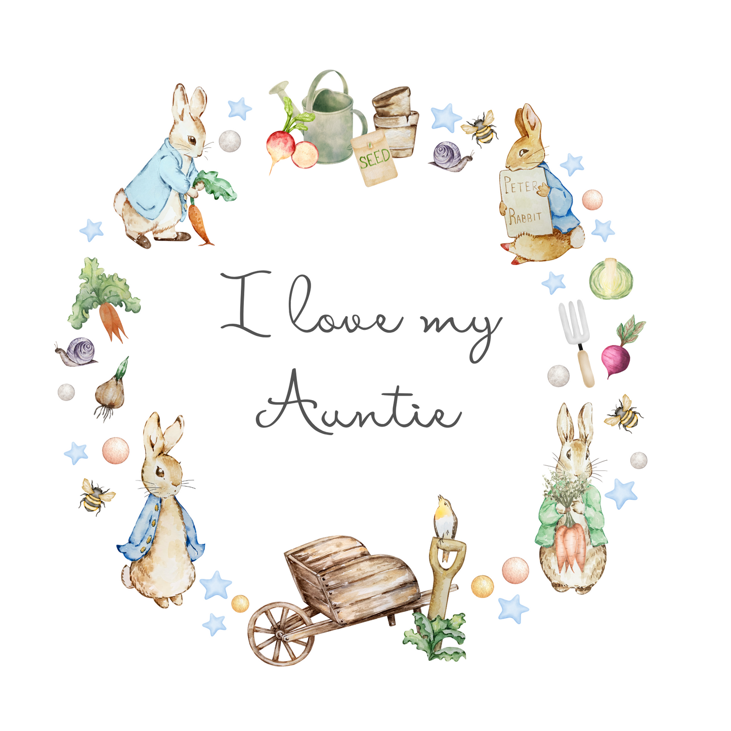 Peter rabbit I love my Mummy / Daddy Bodysuit - Personalise me