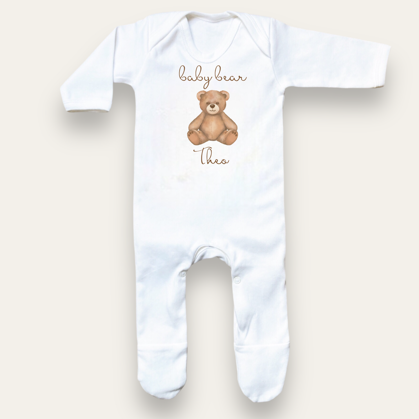Teddy bear Sleep suit - Personalise me