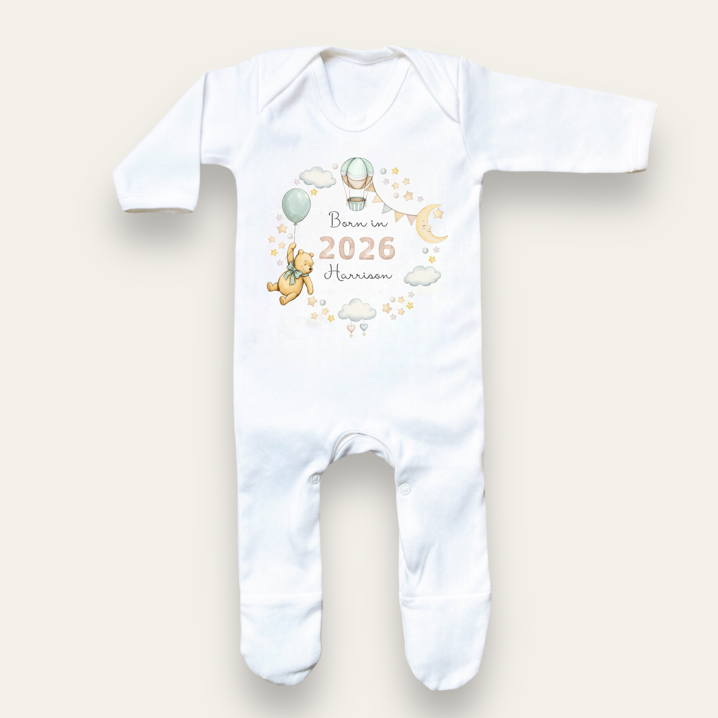 Born in 2026 Sleepsuit - Personalise me