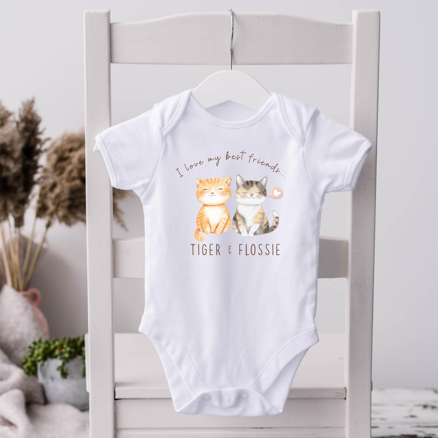 Personalised Cat Name Bodysuit