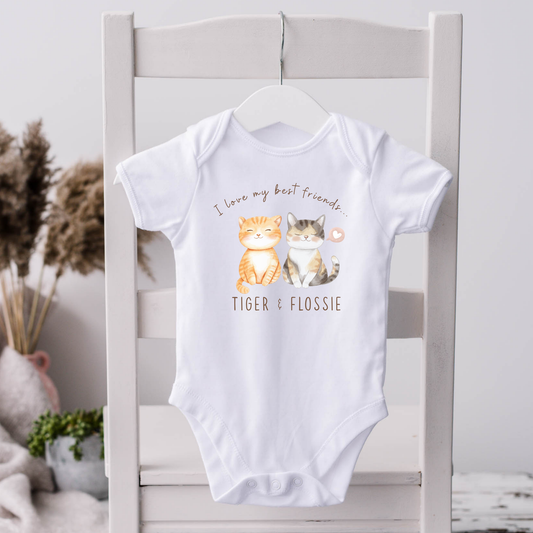 Personalised Cat Name Bodysuit