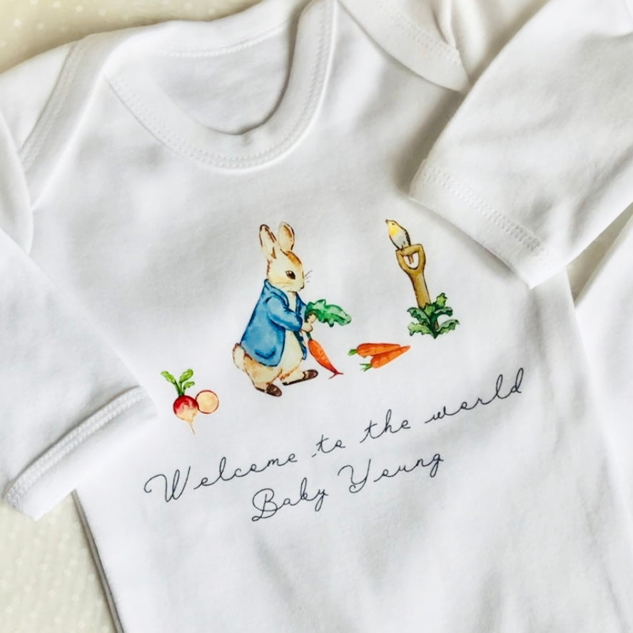 Peter rabbit sleep suit - Personalise me