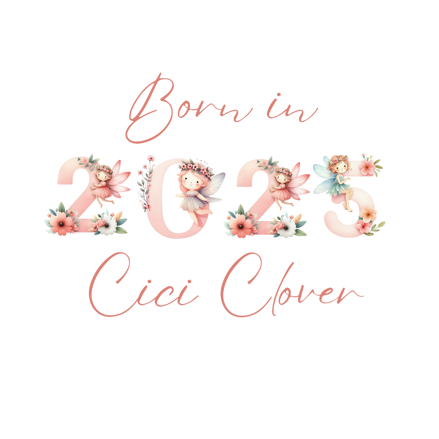 Born in 2025 Bib - Personalise me