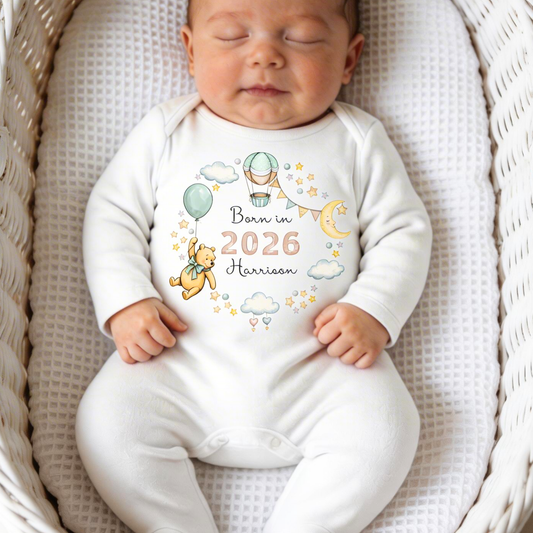 Born in 2026 Sleepsuit - Personalise me