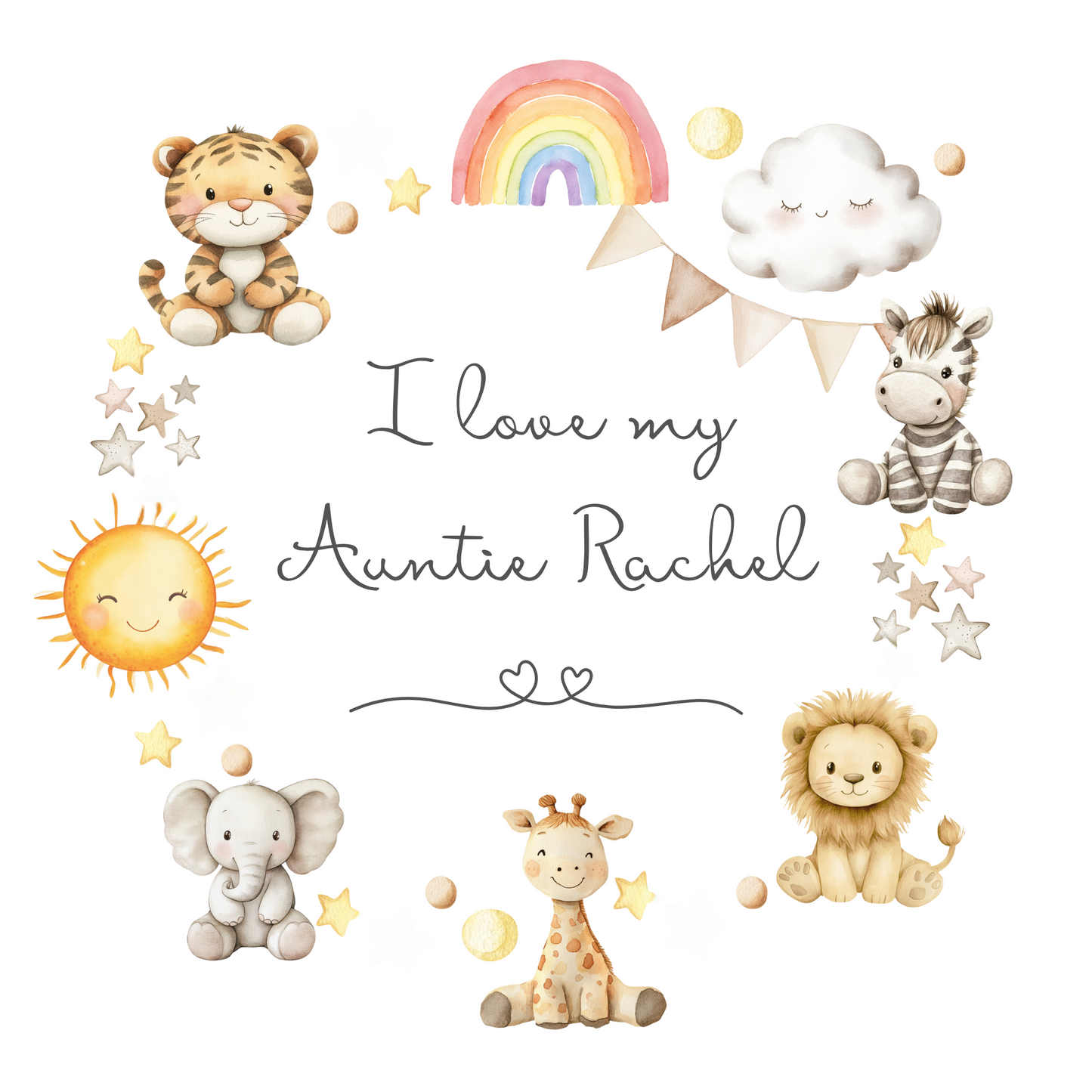 I love my Auntie Sleep suit - Personalise me