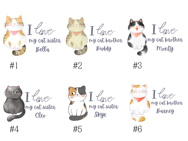 6 Cat print design choices