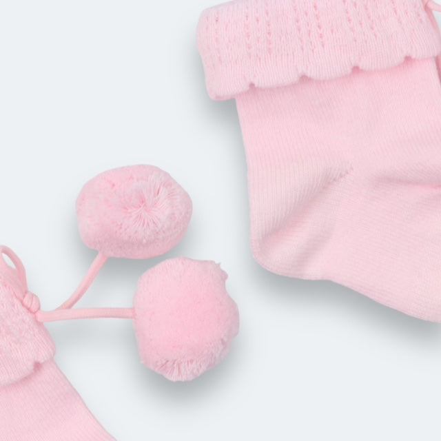 Baby Socks with pom pom's