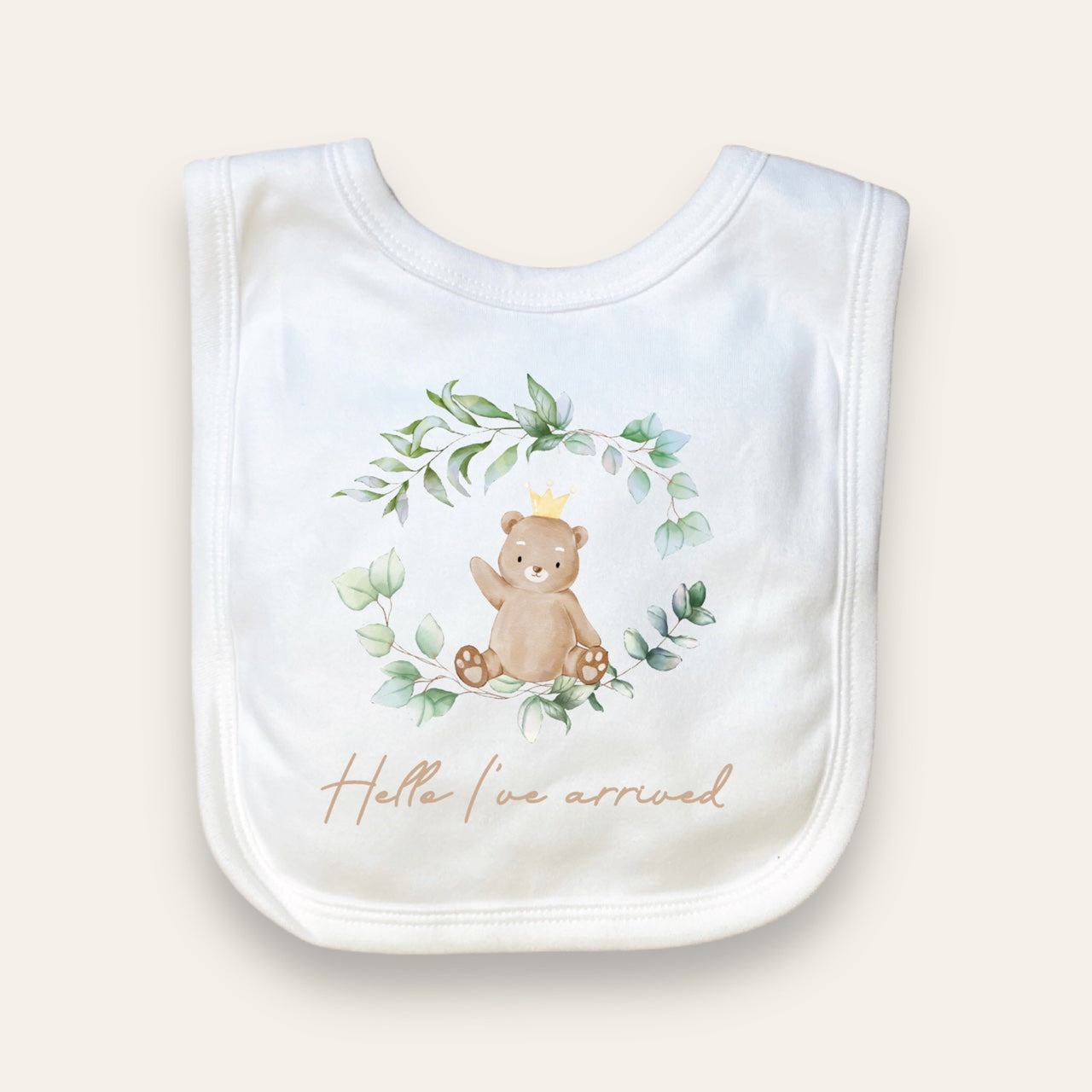 Baby bear bib, Front