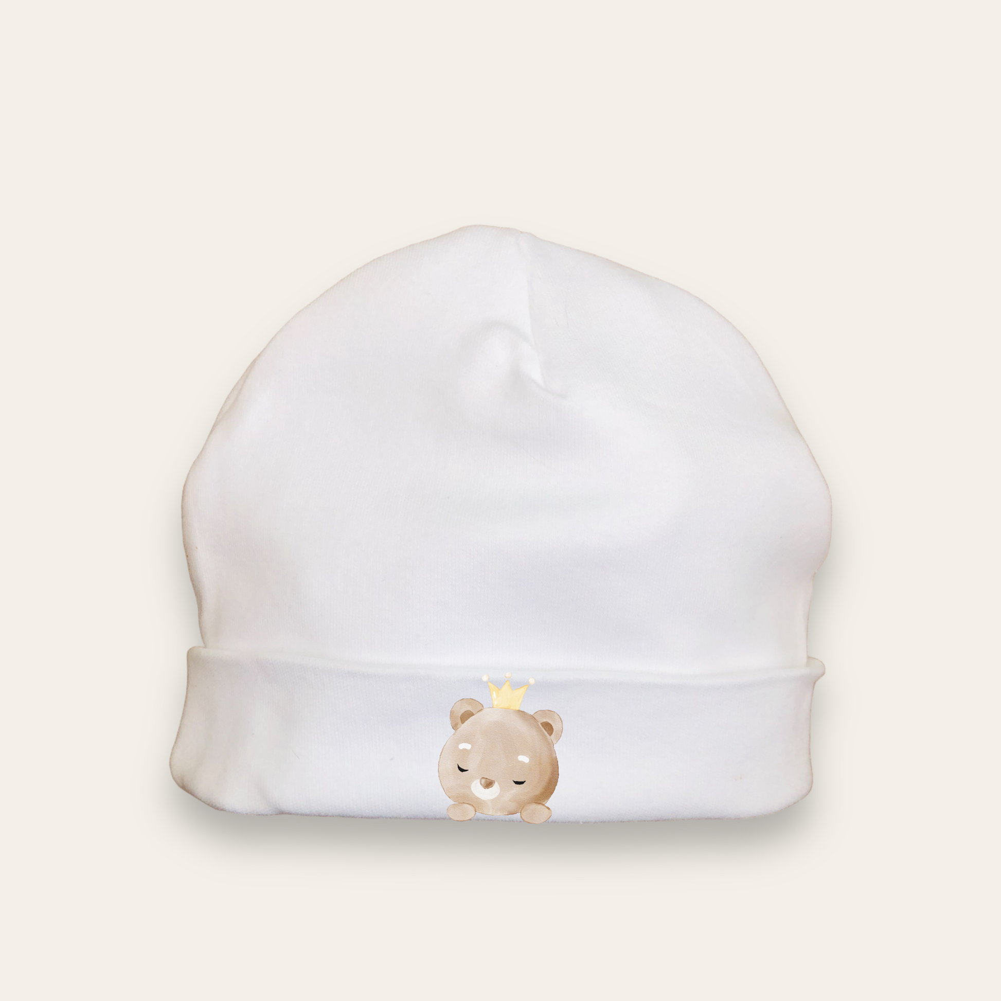 Baby bear hat. Front view