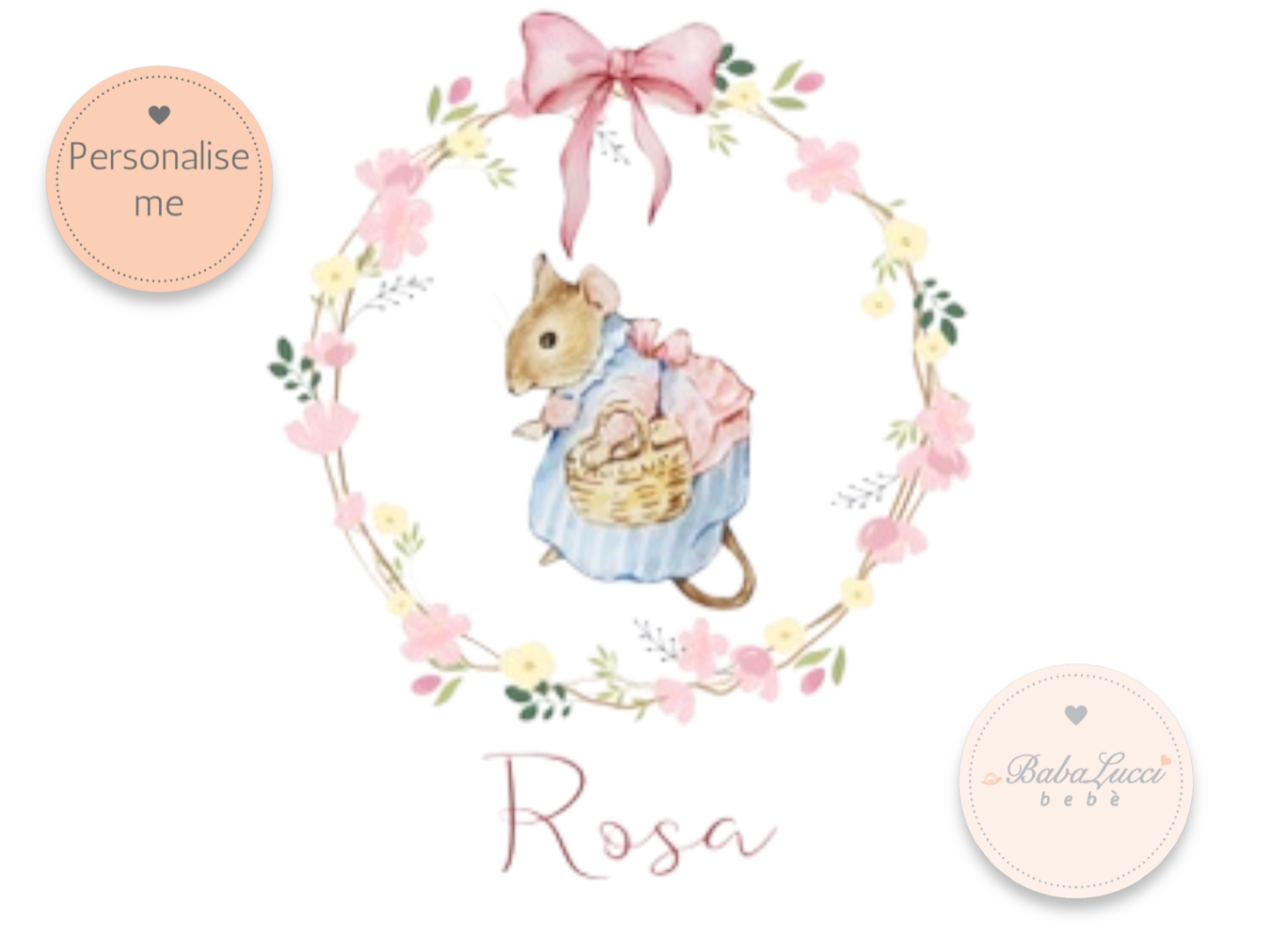 Beatrix Potter Girls frilly top- Personalise me