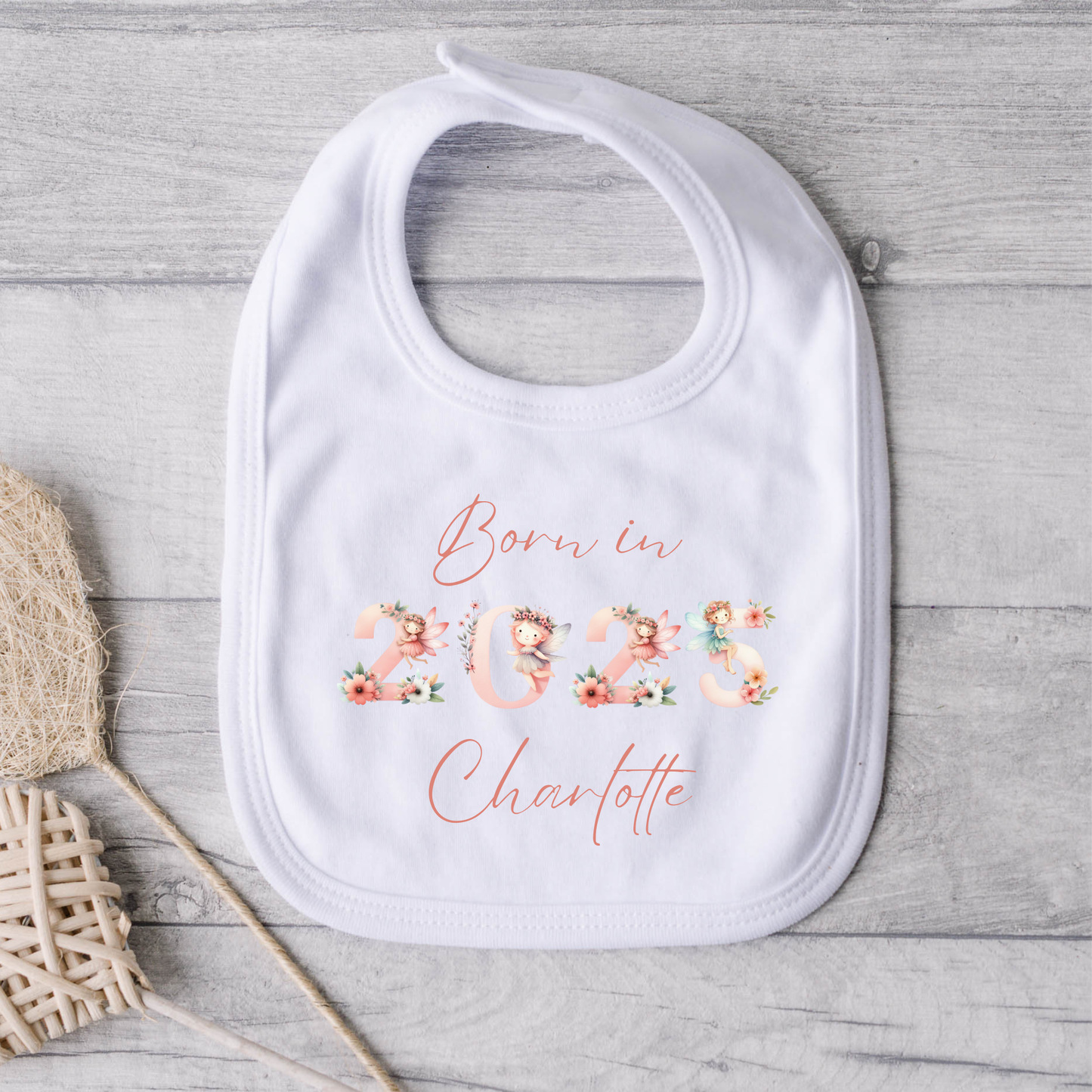 Born in 2025 Bib - Personalise me