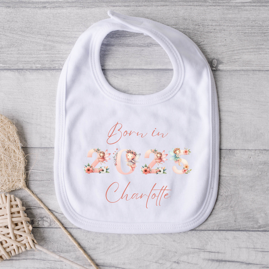 Born in 2025 Bib - Personalise me